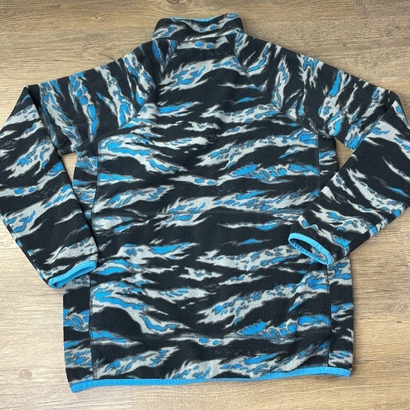 Burton Boys 2018 Black Blue Grey Spark Zip Up Fleece, size XL - Picture 10 of 11